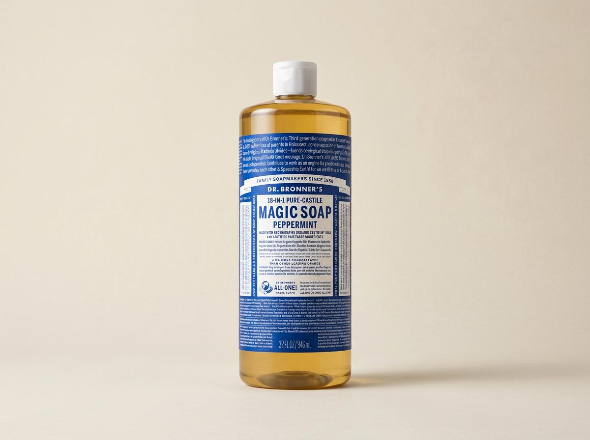Dr Bronners Pure Castile Soap, Peppermint, 16oz