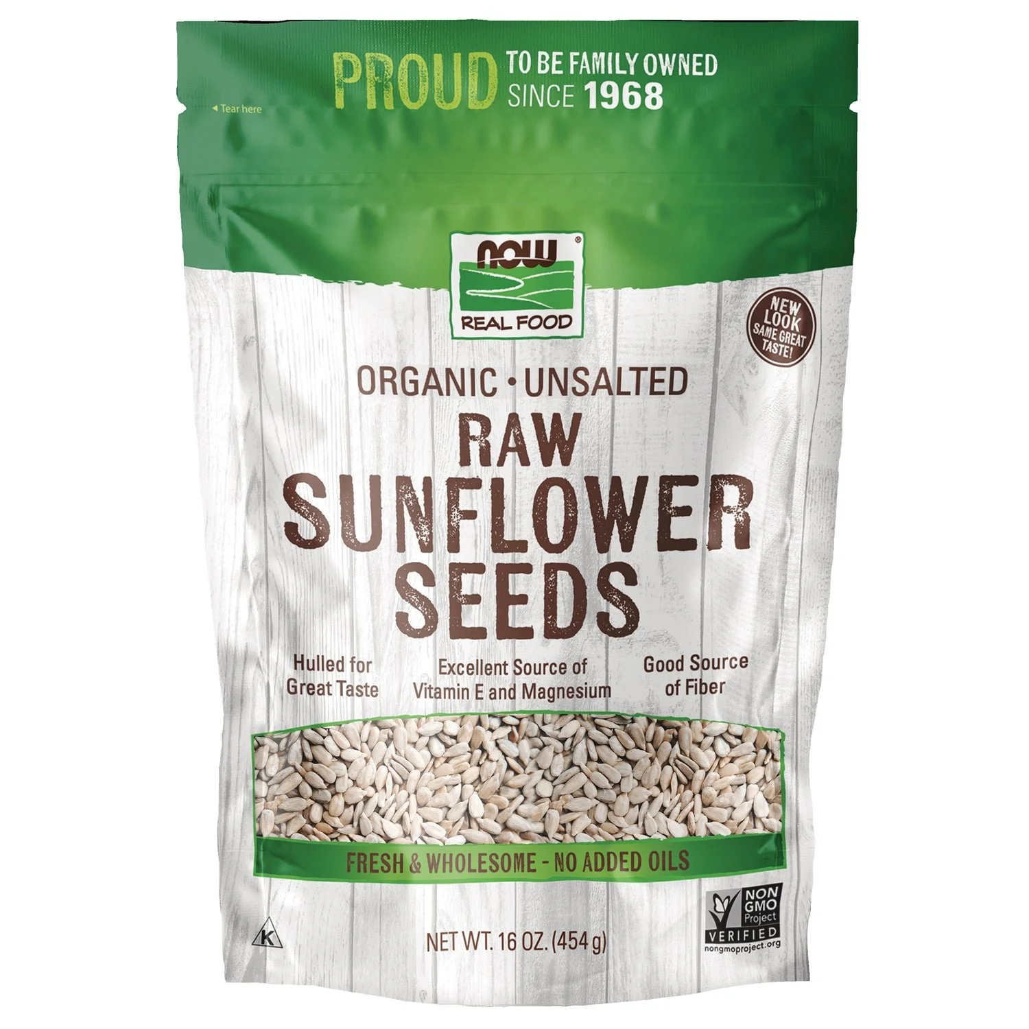 Raw Sunflower Seeds, Organic, NOW Foods
