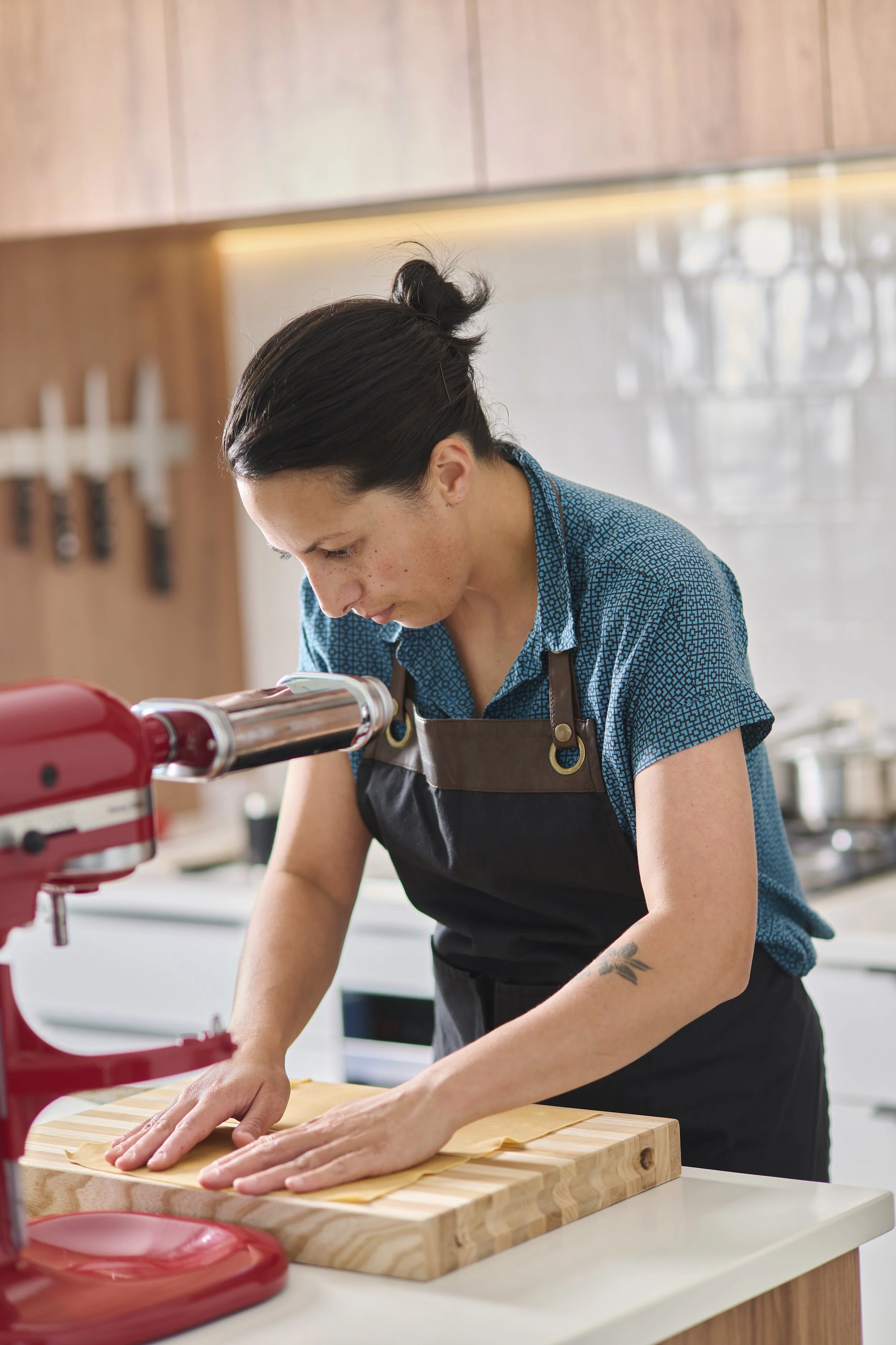 Monique Fiso cooking