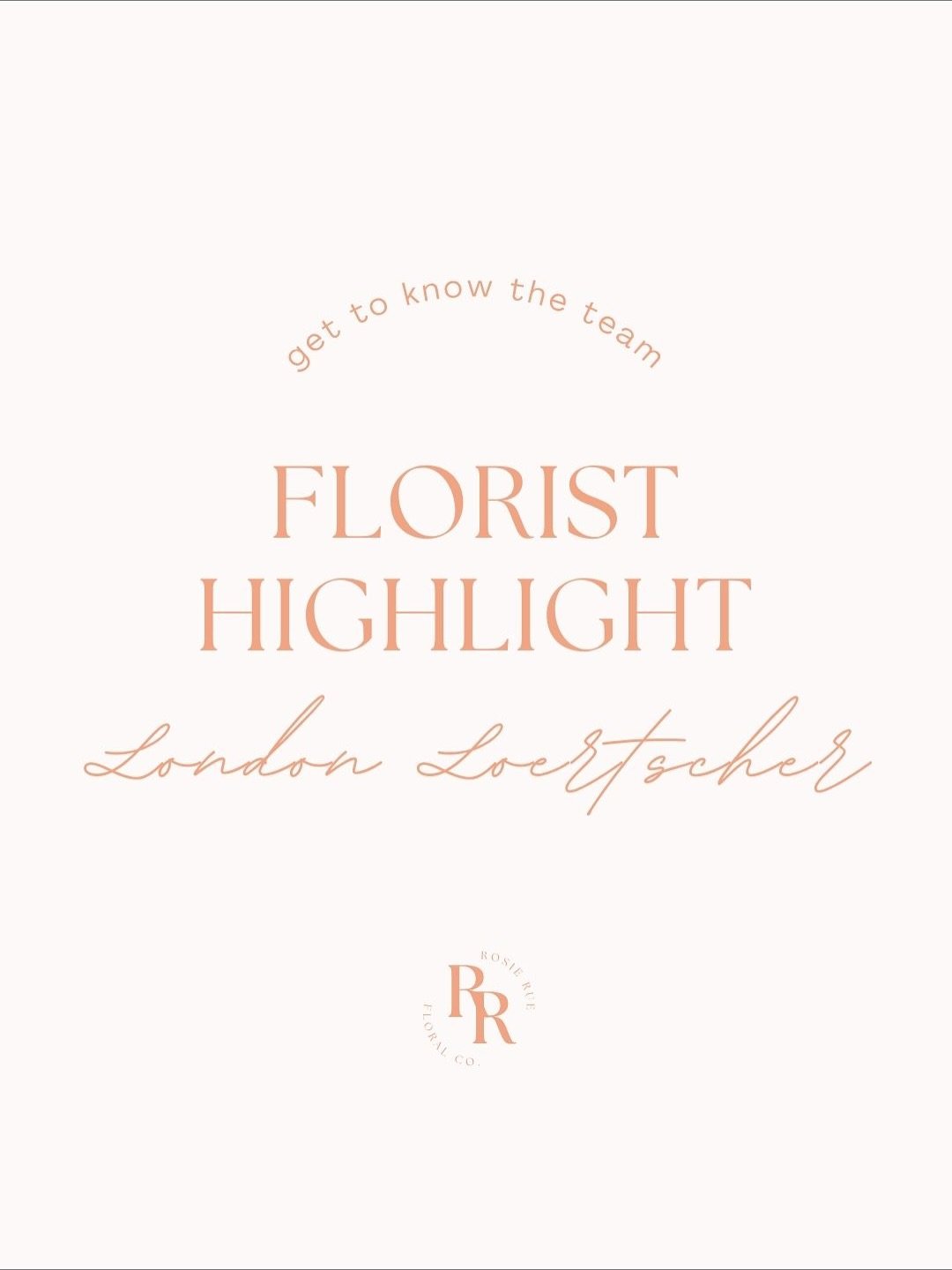 Florist Highlights✨

Next up: London Loertscher💗

London consistently produces stunning creations &amp; florals for our clients! We&rsquo;re obsessed with her work &amp; we&rsquo;re so grateful to have her on the Rosie Rue team💖👏

&bull;
&bull;
&b