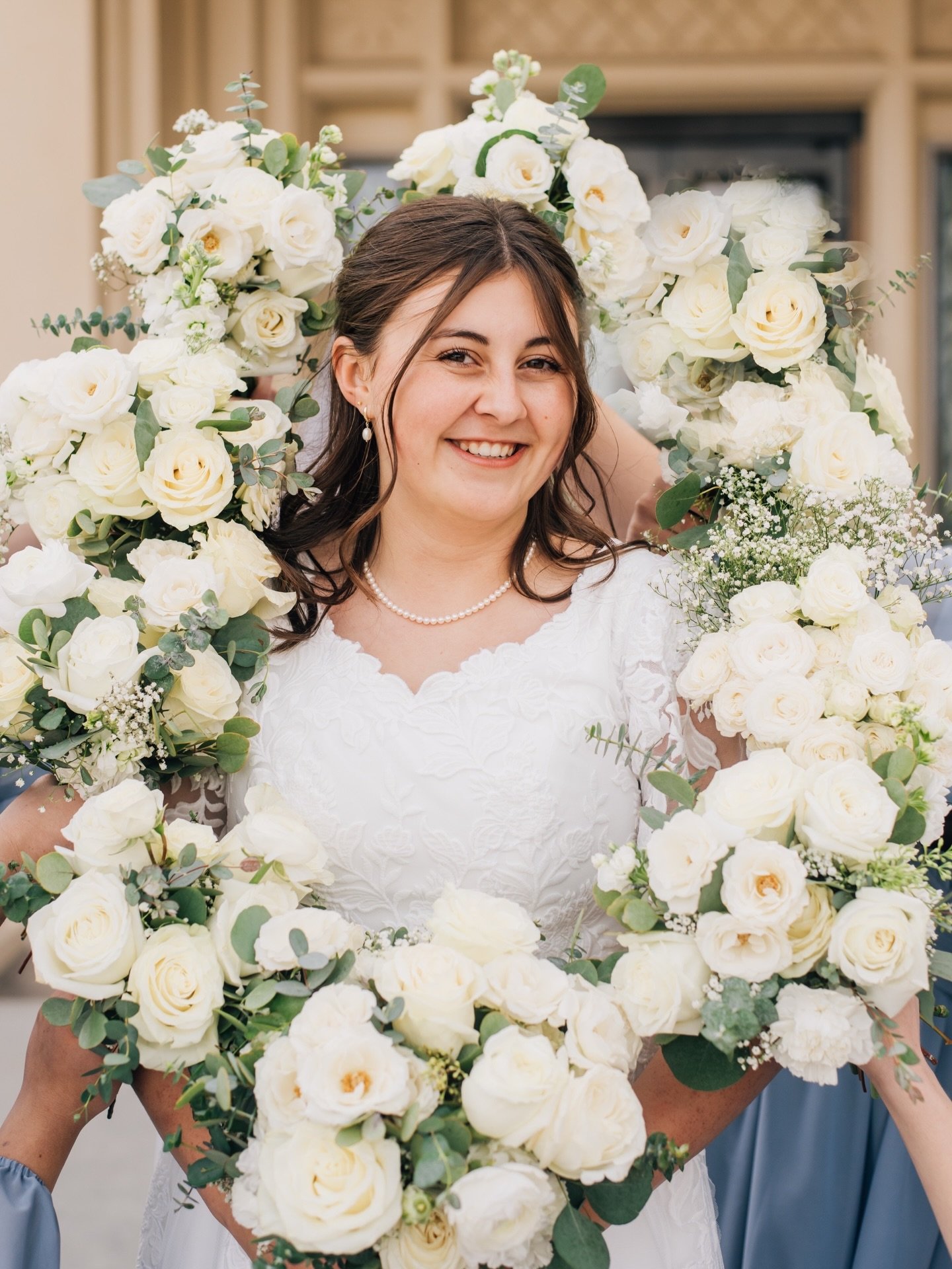 Lauren with her Rosie Rue flowers!!💗This is one of our favorite ways to capture all the beautiful bridesmaid bouquets💐🤍

We love seeing all the bts &amp; pictures from your special day! Tag us in all the pictures you post so we can celebrate with 