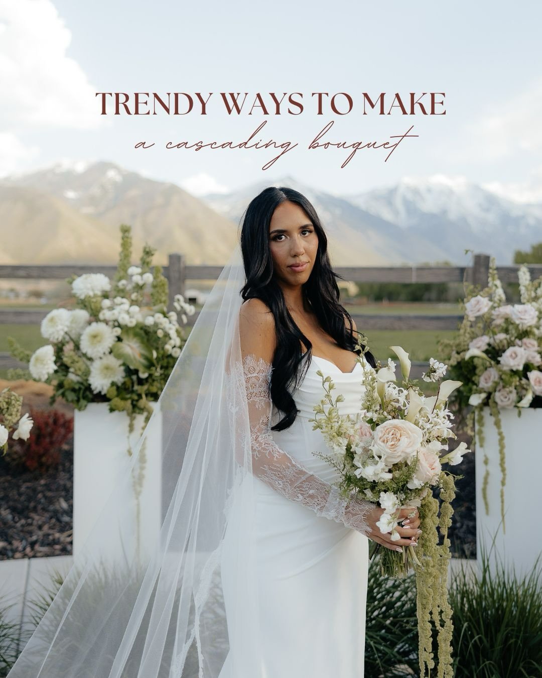 Ways to make your cascading bouquets that much better💐👏💖

Come back to this post the next time you&rsquo;re arranging a cascading bouquet✨

Photographer: @paytonpetersenphoto_ 

**all inspo pics from Pinterest**

&bull;
&bull;
&bull;

#cascadingbo