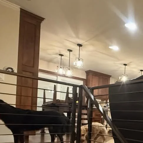 Interior stair railing