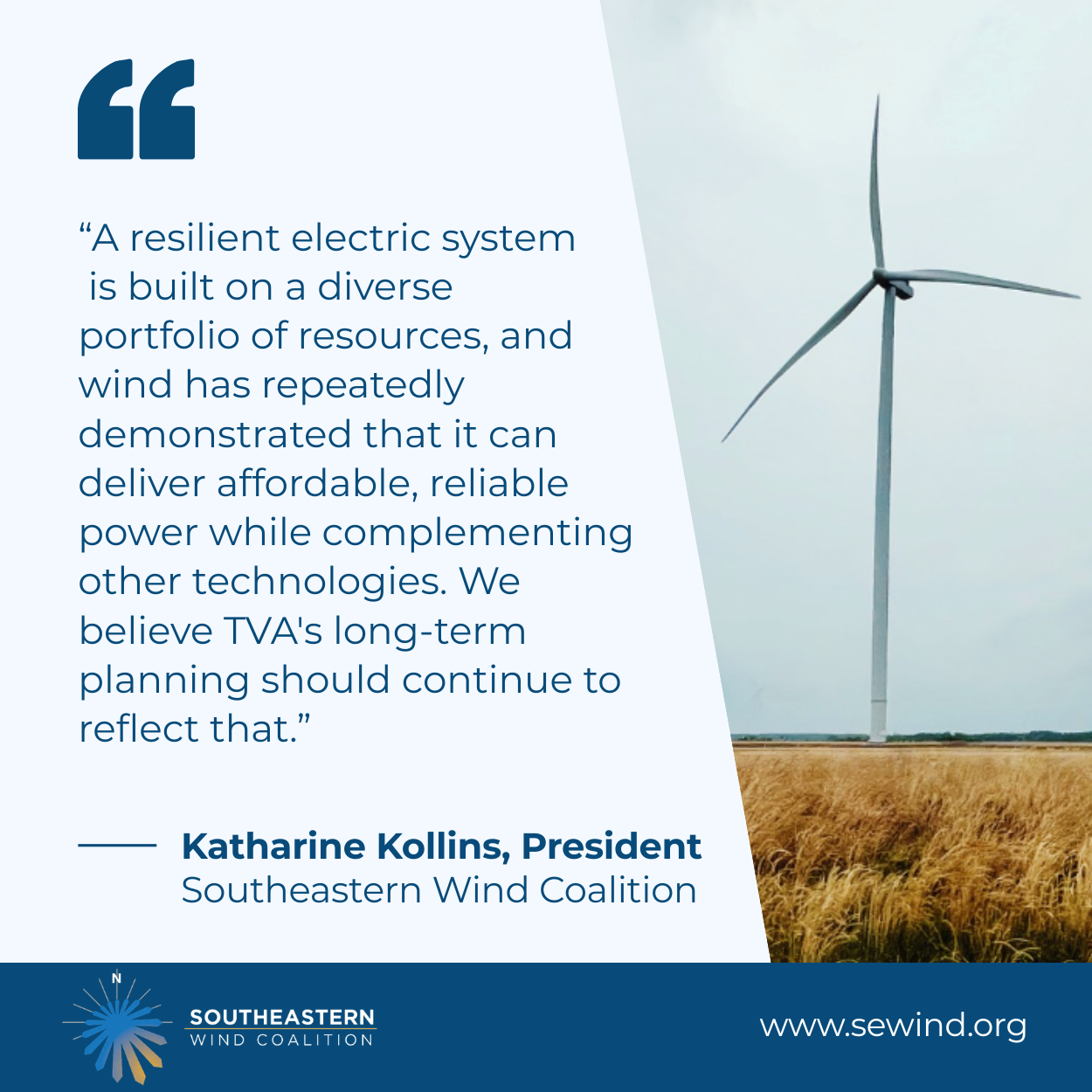 Press Release: TVA’s 2026 Integrated Resource Plan Scales Back Wind Energy While Increasing Reliance on Natural Gas