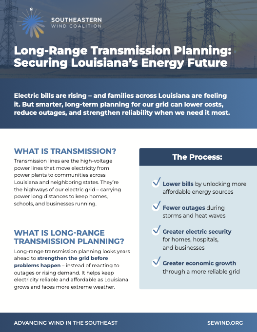 Long-Range Transmission Planning:
Securing Louisiana’s Energy Future