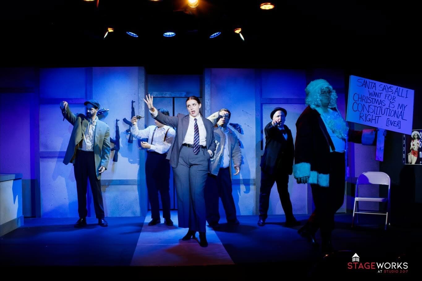 The Proprietor in Assassins at Stageworks at Studio 237