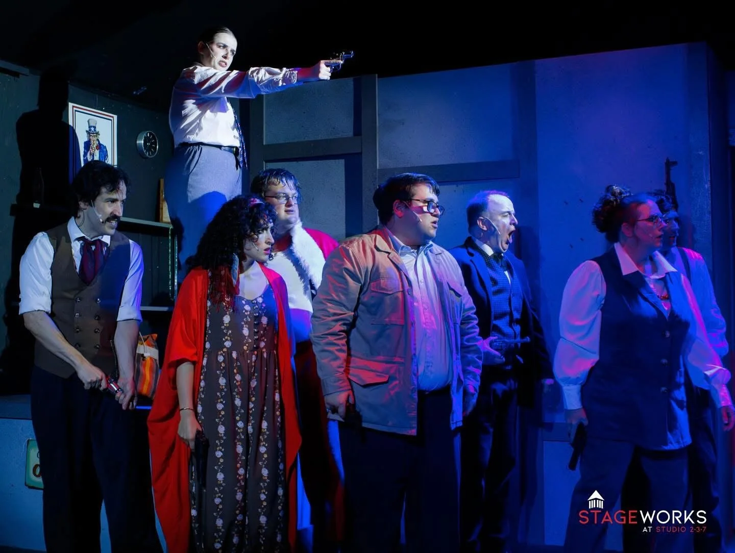 The Proprietor in Assassins at Stageworks at Studio 237