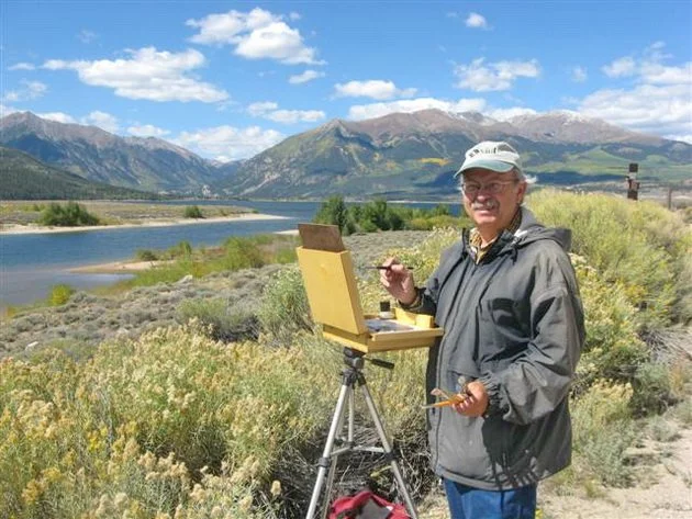 Andrei Kushnir: "Upon arriving at the Casa Posidonia, I immediately climbed the inside stairs to the deck on the top of the building. 'This is Spain!' I thought and immediately took out my paint box, fixed up my pallet and focused on the iconic steep