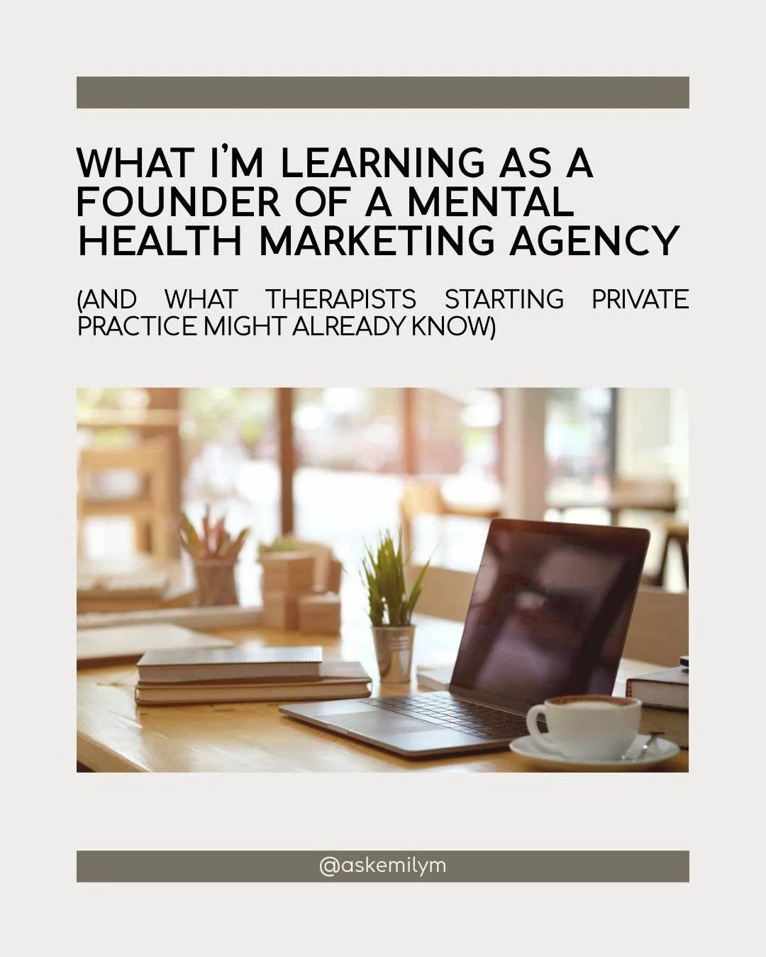 Building something meaningful takes time, patience, and a whole lot of vulnerability. 

Whether you&rsquo;re growing an online marketing business or a therapy practice, the hardest part isn&rsquo;t the work itself &mdash; it&rsquo;s showing up consis