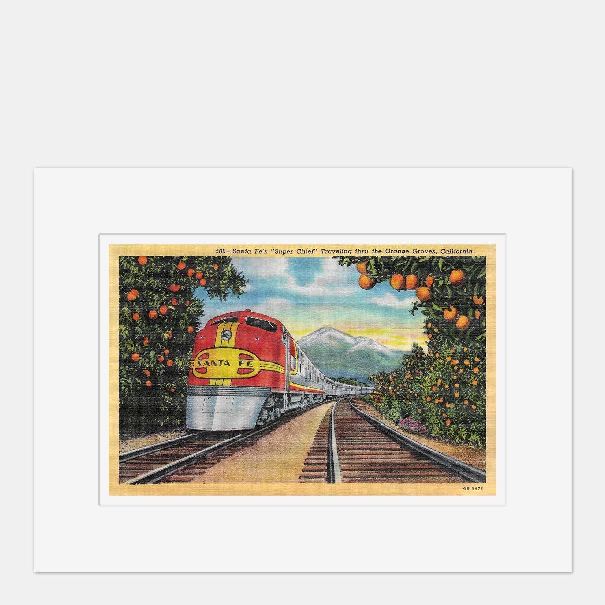 Wall Art - Santa Fe Train California