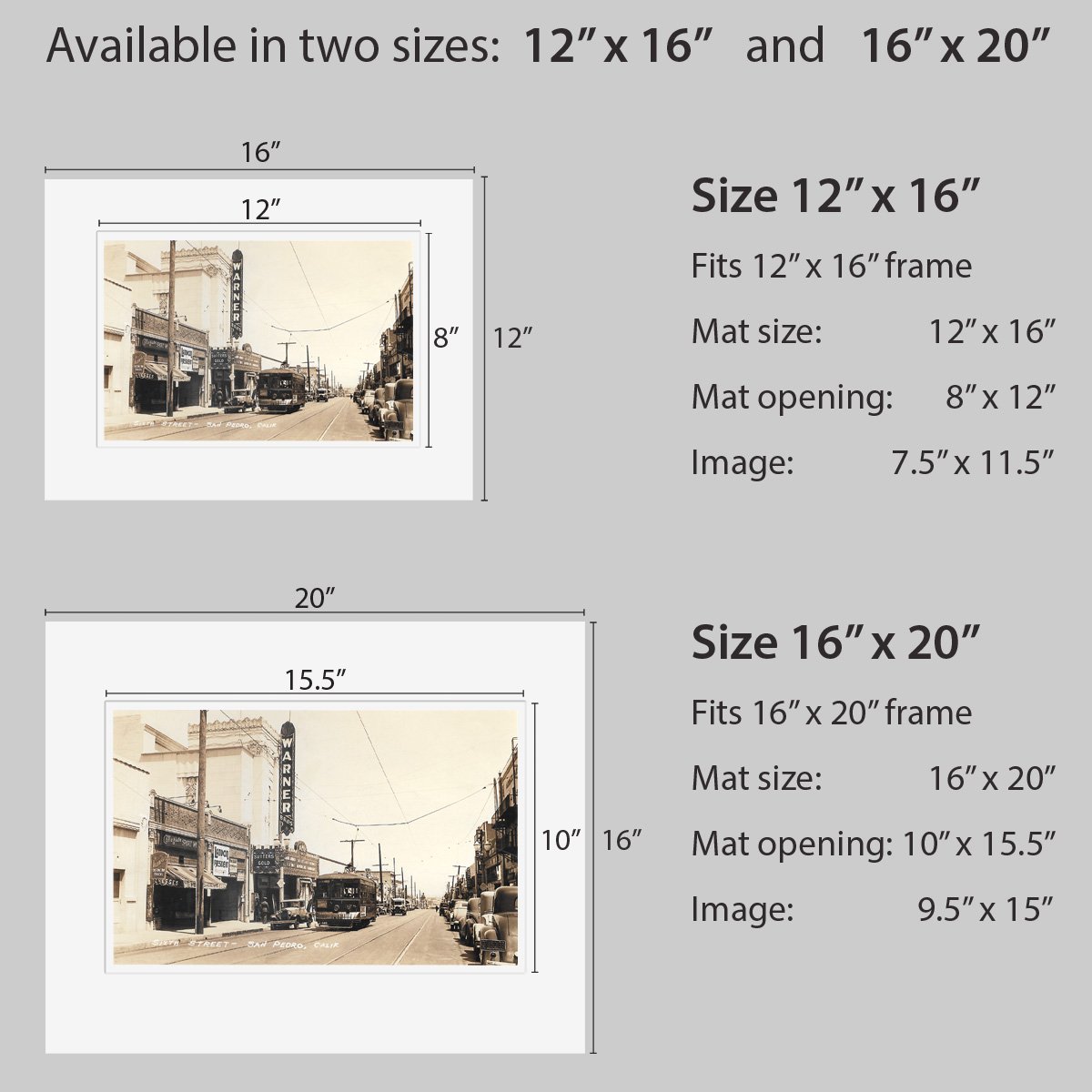 Wall Art - San Pedro 6th Street Warner Theater - 1936