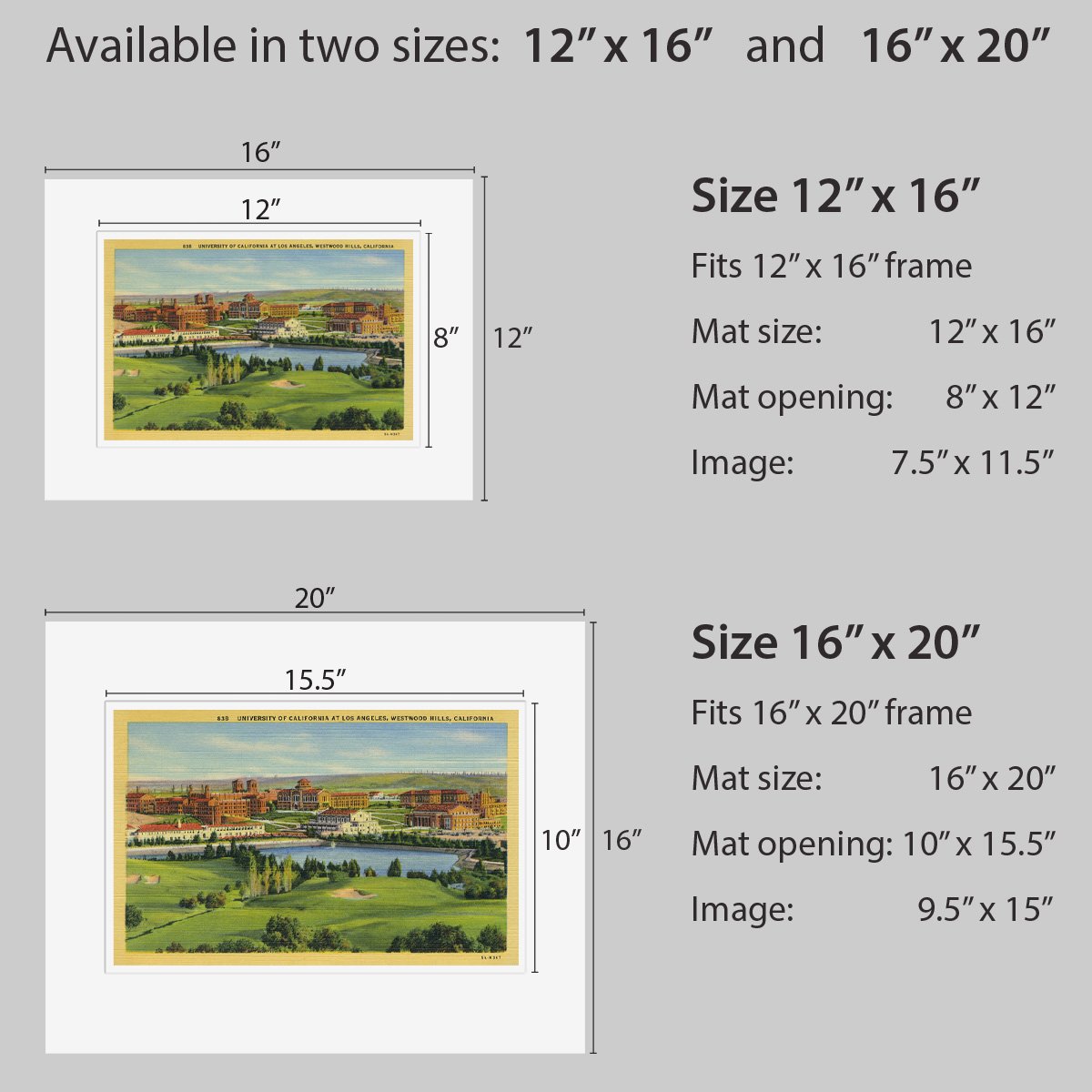 Wall Art - UCLA, Westwood, Los Angeles - 1935