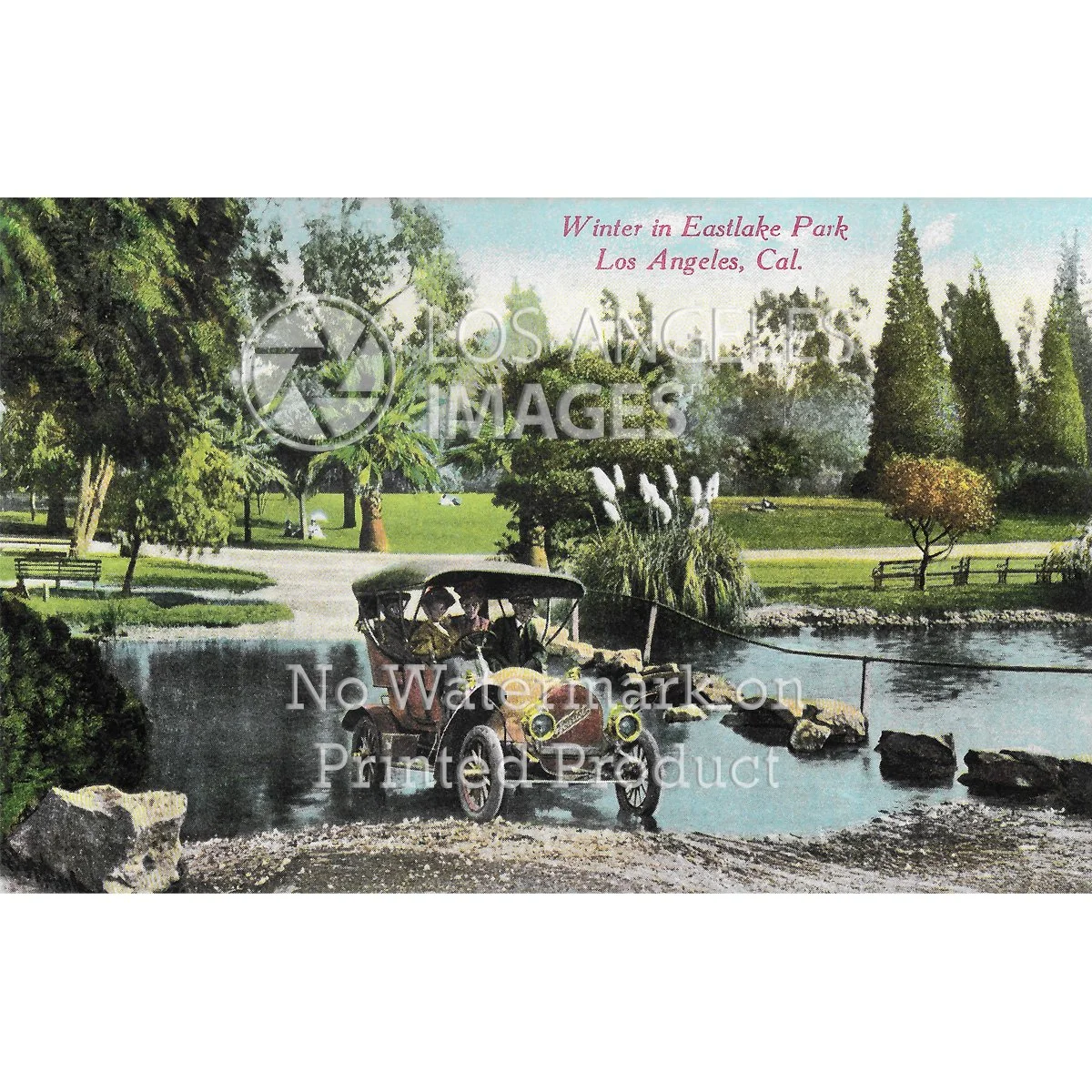 Eastlake Park Los Angeles with Tourist Automobile