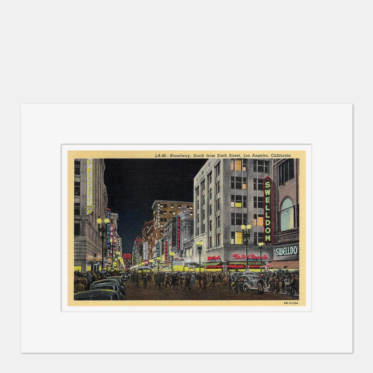 Wall Art - Broadway from 6th Street, Los Angeles - 1940