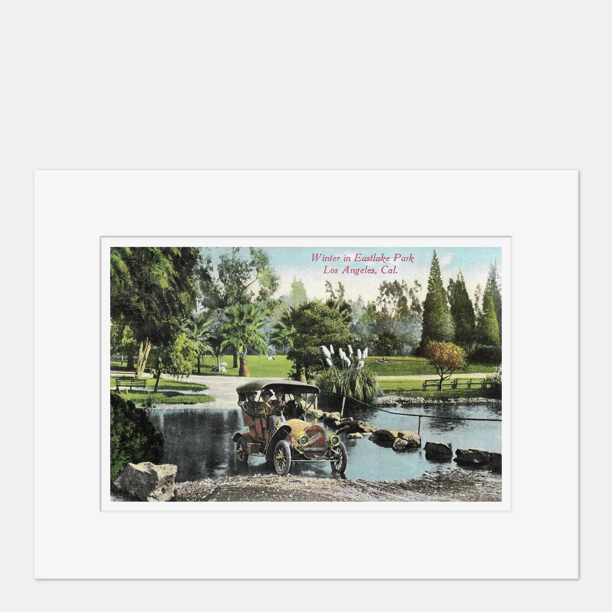 Wall Art - Eastlake Park with Tourist Automobile