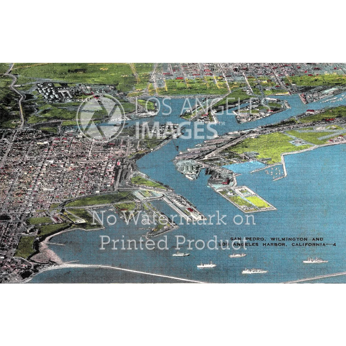 San Pedro Harbor - Circa 1940