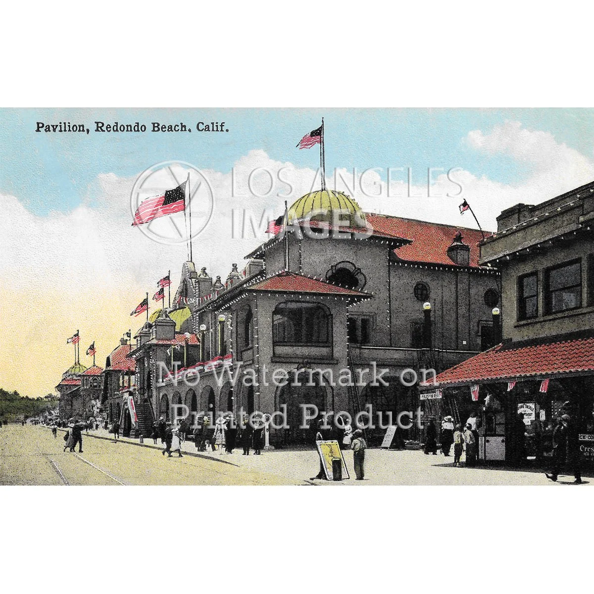 Wall Art - Redondo Beach Dancing Pavilion - Circa 1915