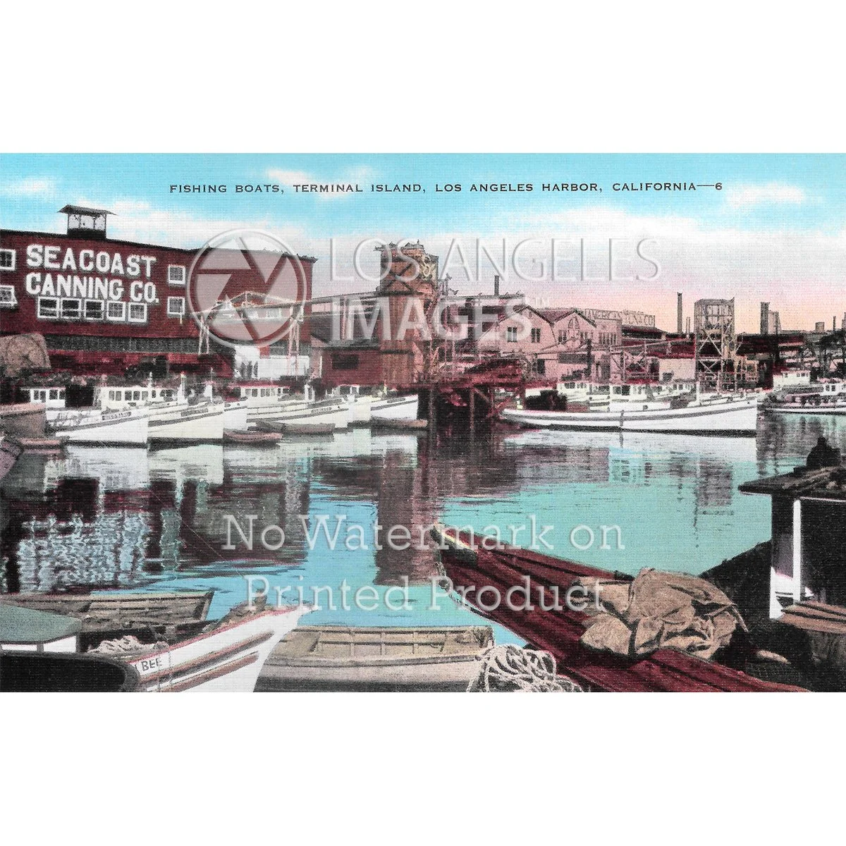 San Pedro Fishing Boats Terminal Island - Circa 1940
