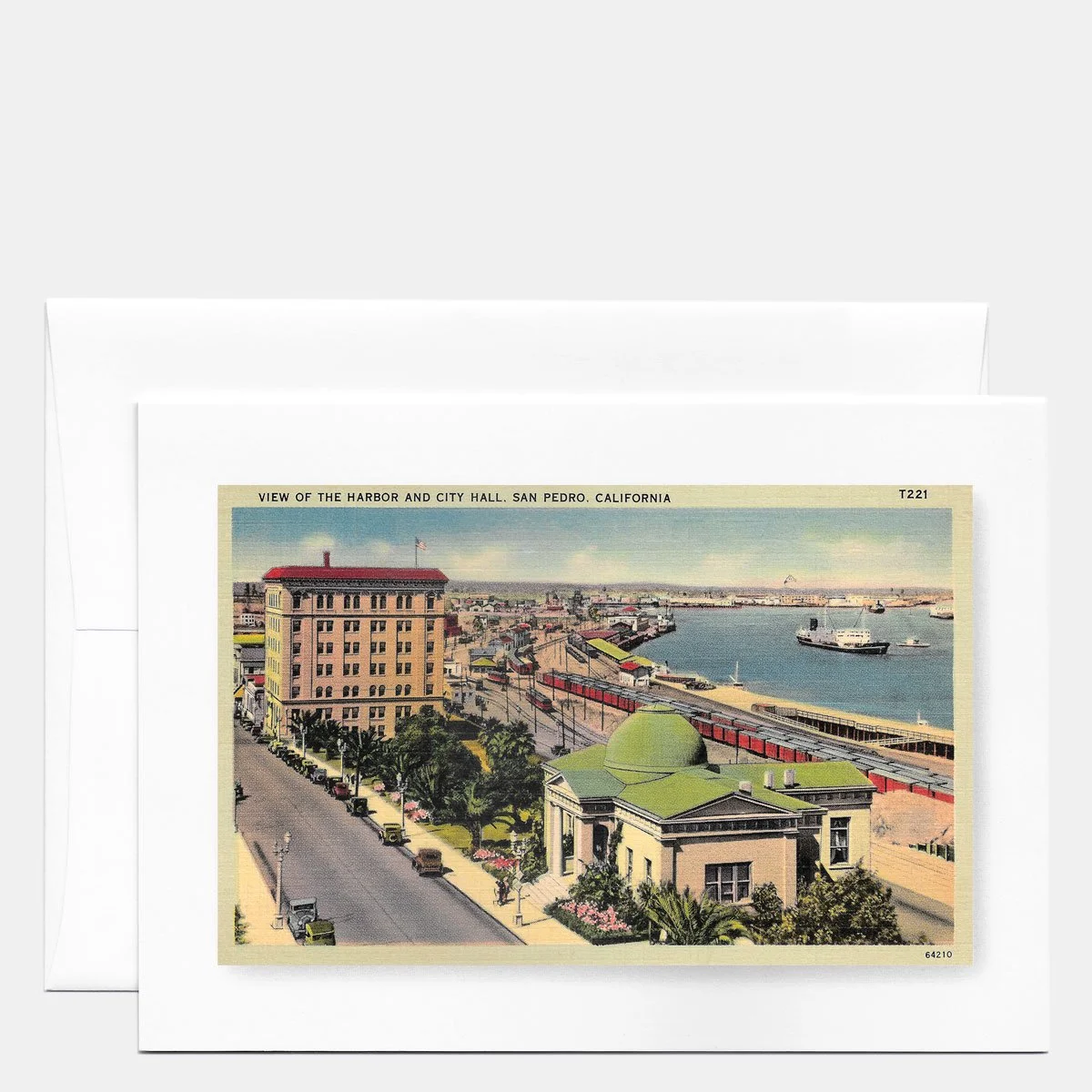 View of Harbor and City Hall, San Pedro, Circa 1930