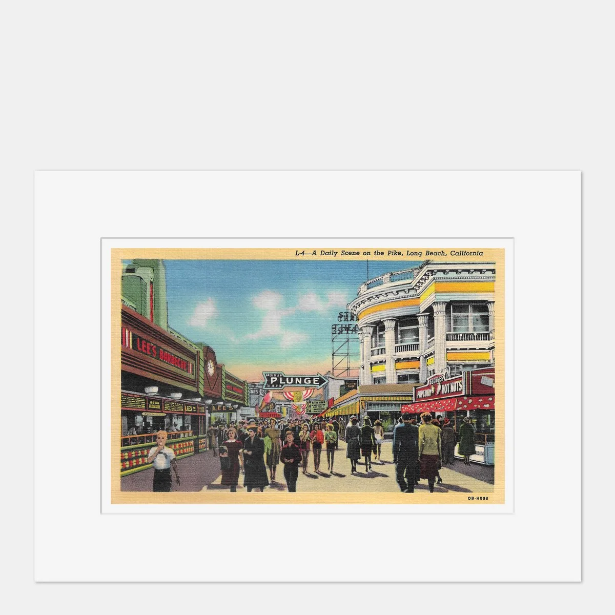 Wall Art - Long Beach The Pike - 1940