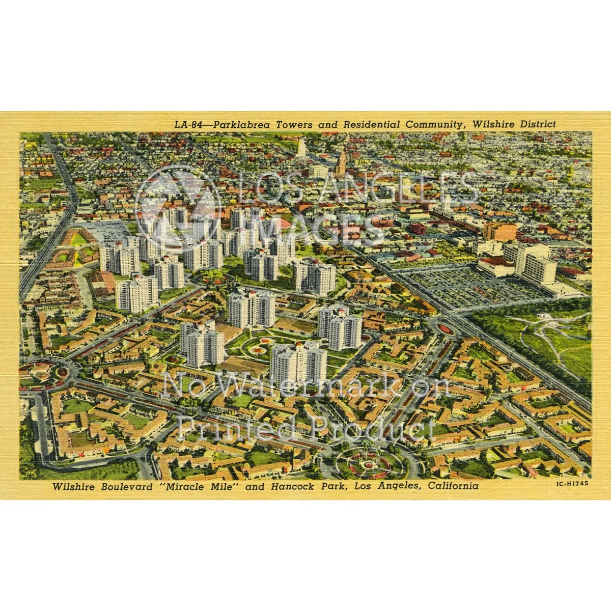 Park La Brea and Miracle Mile, Los Angeles - 1951