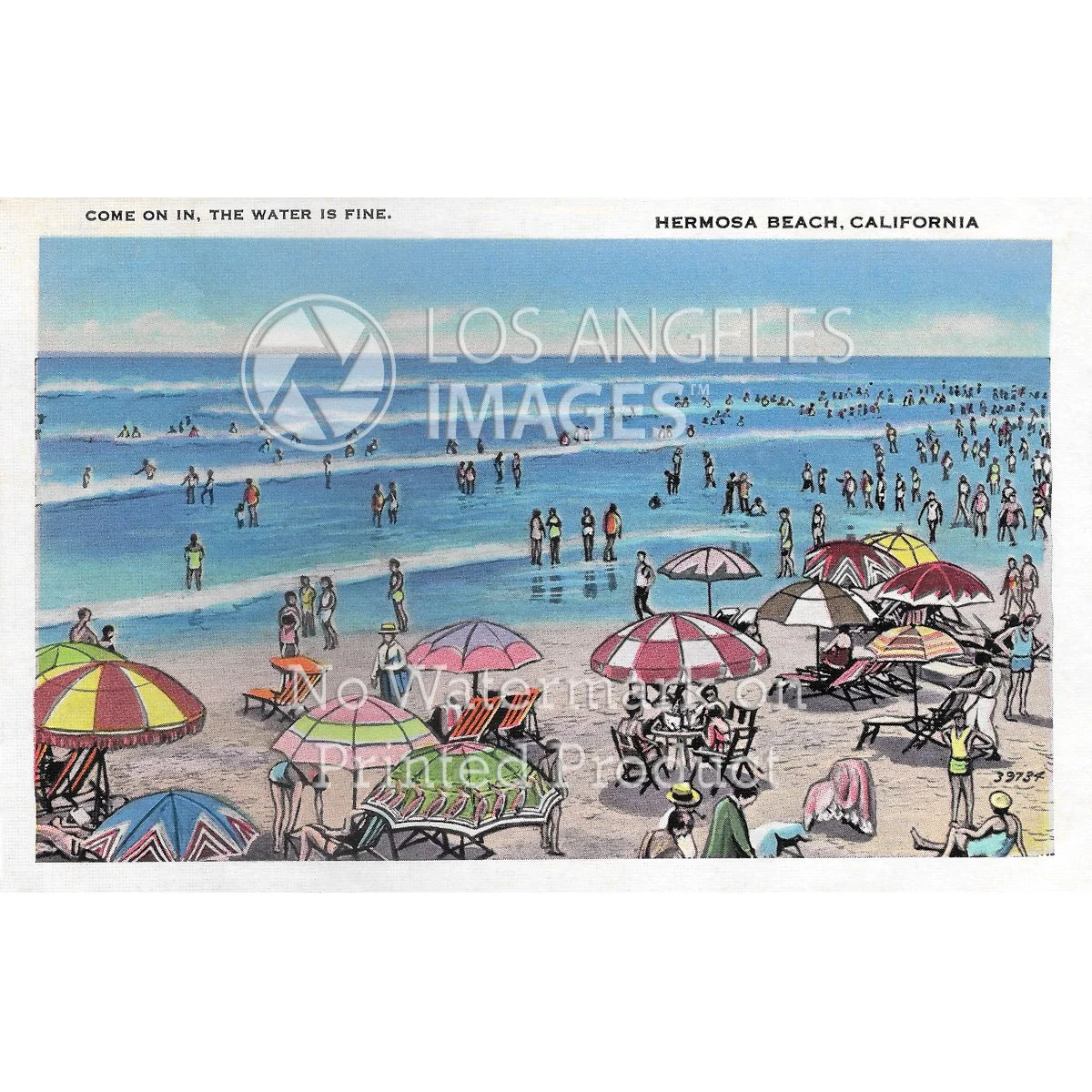 Hermosa Beach Beach - Circa 1935