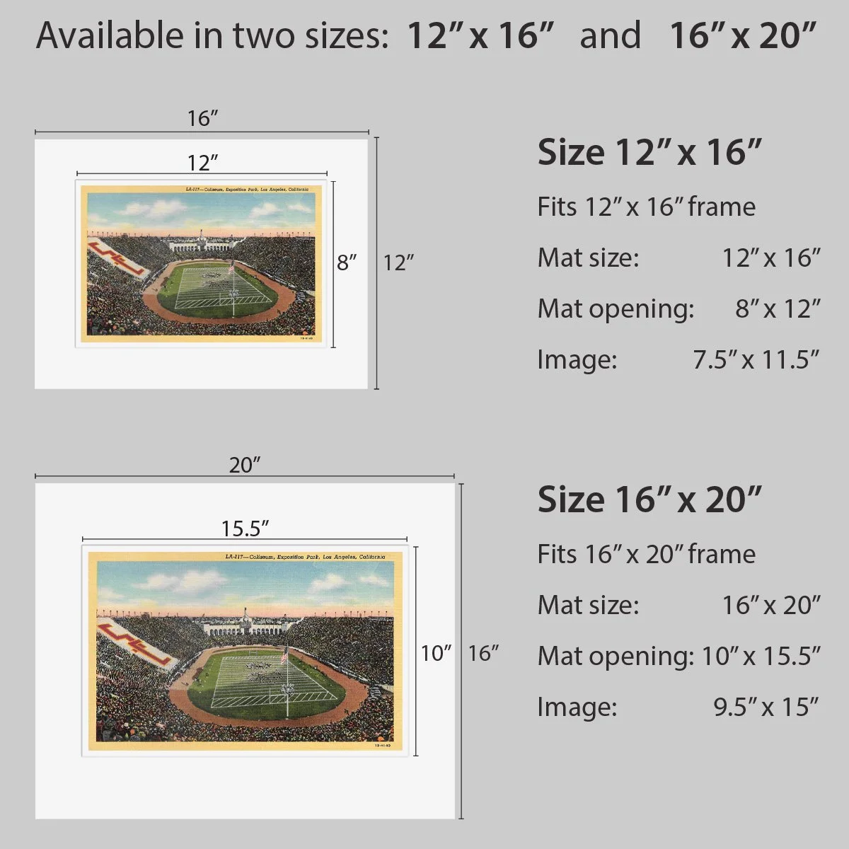 Wall Art - Coliseum, Exposition Park, Los Angeles - 1941