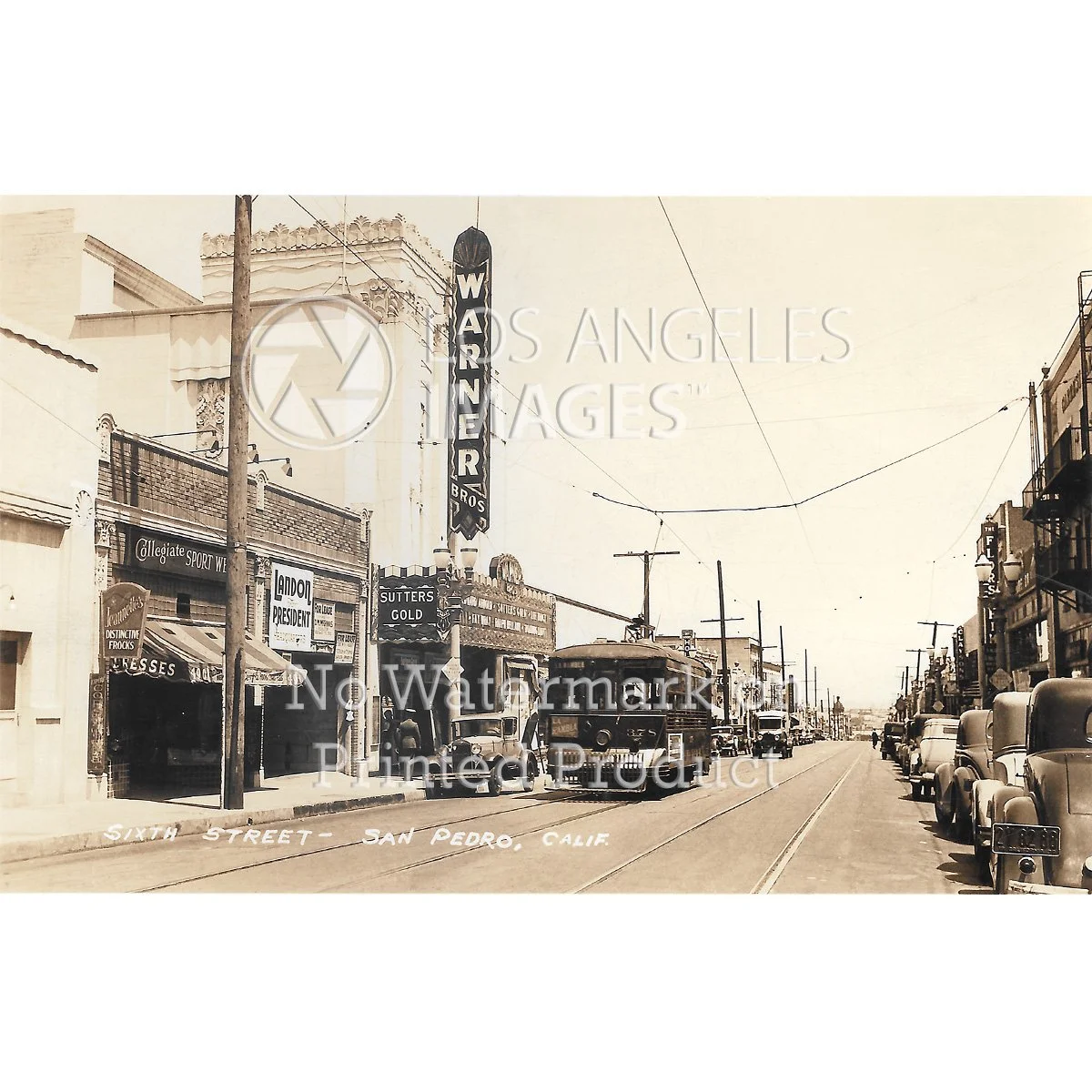 San Pedro 6th Street Warner Theater - 1936