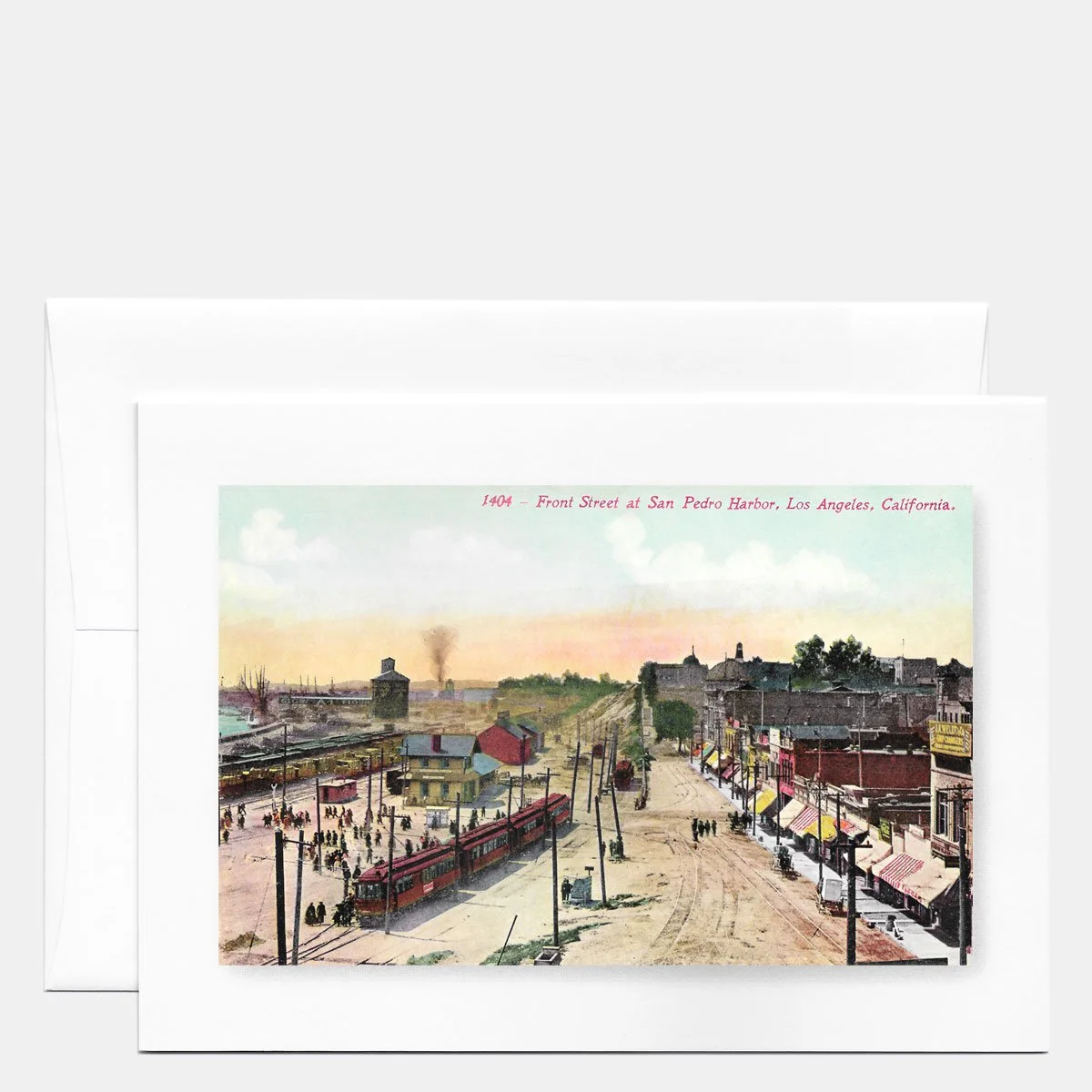 Front Street at San Pedro Harbor, Circa 1910