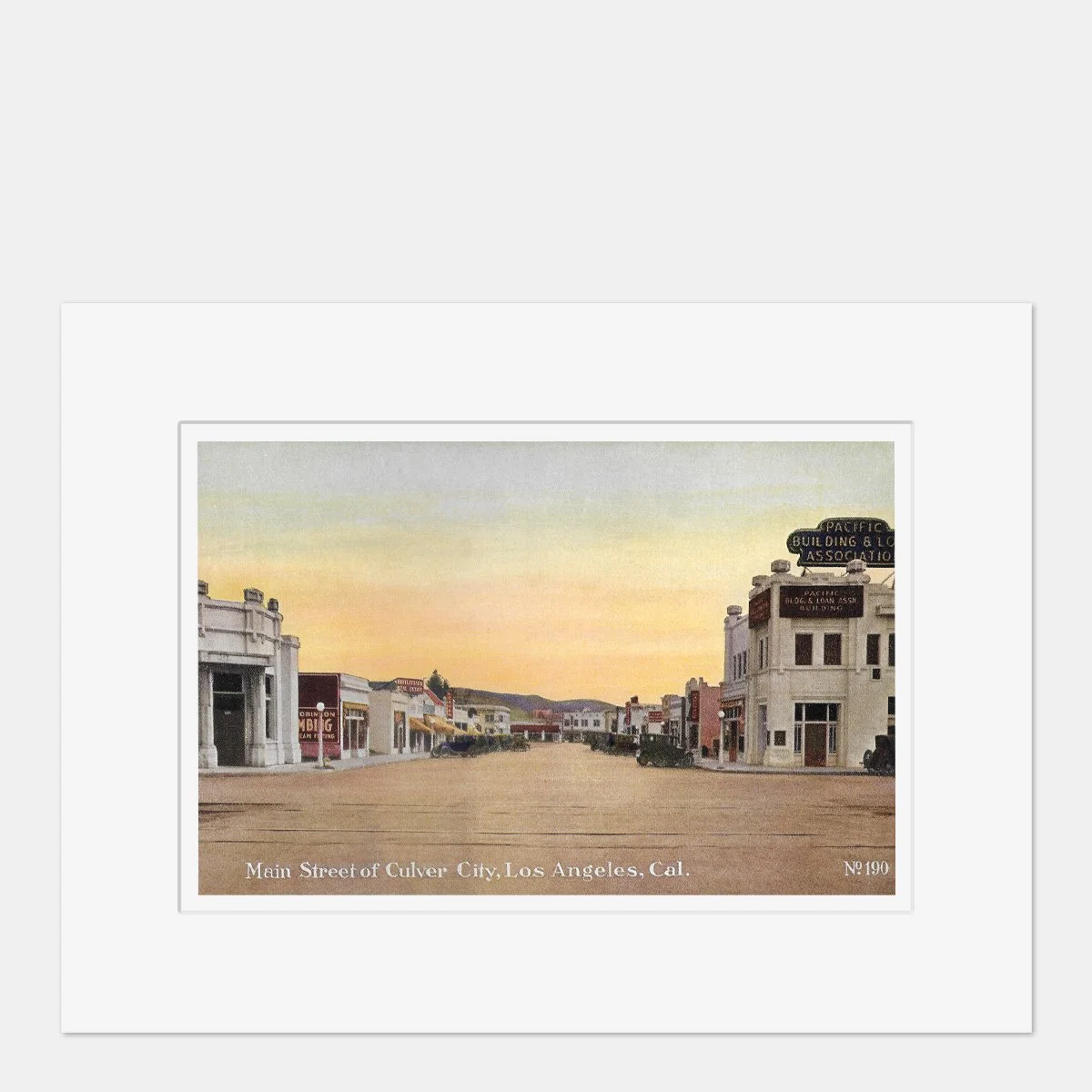 Wall Art - Culver City Main Street - Circa 1920