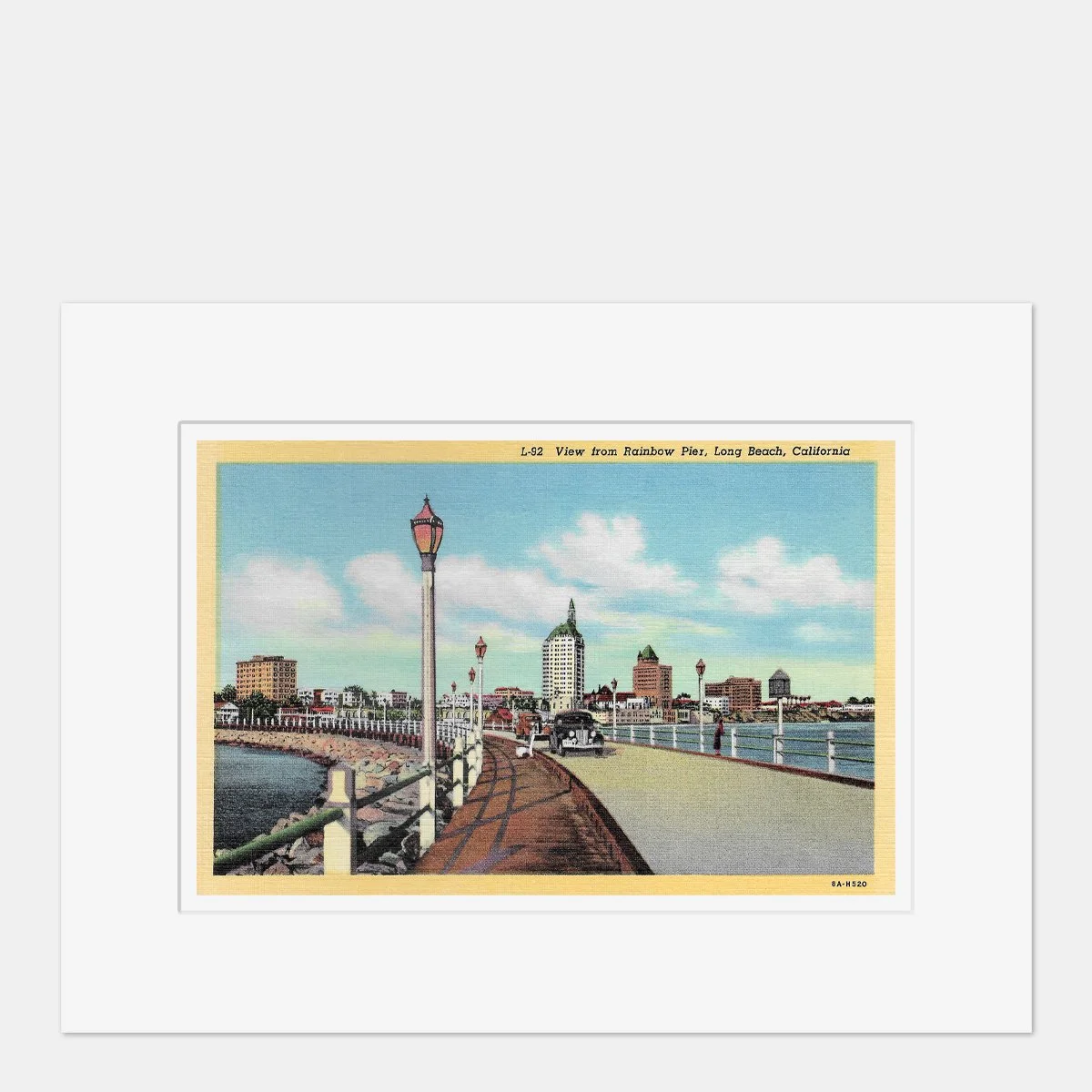 Wall Art - Long Beach Rainbow Pier