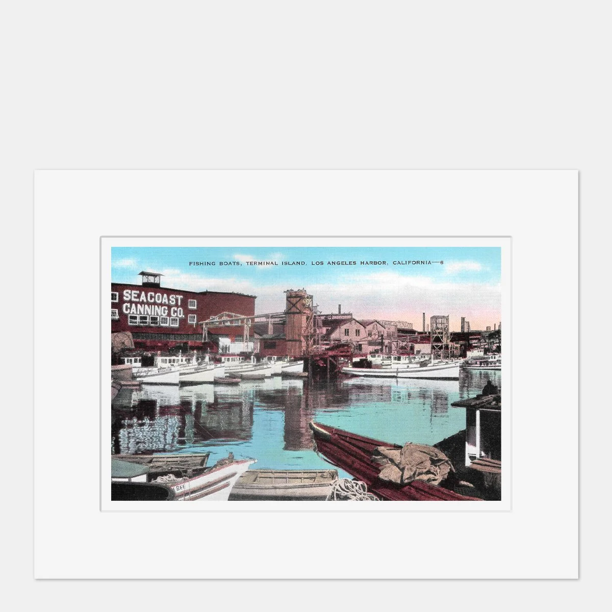 Wall Art - San Pedro Fishing Boats Terminal Island - Circa 1940