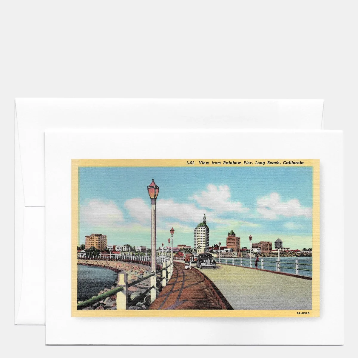 Notecard Long Beach Rainbow Pier