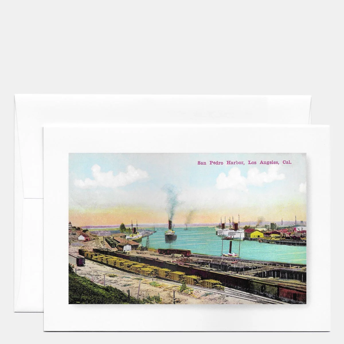 San Pedro Breakwater and Lighthouse, Circa 1920