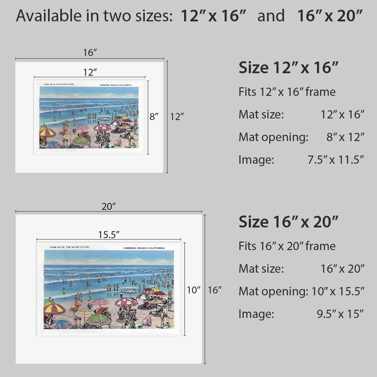 Wall Art - Hermosa Beach Beach - Circa 1935