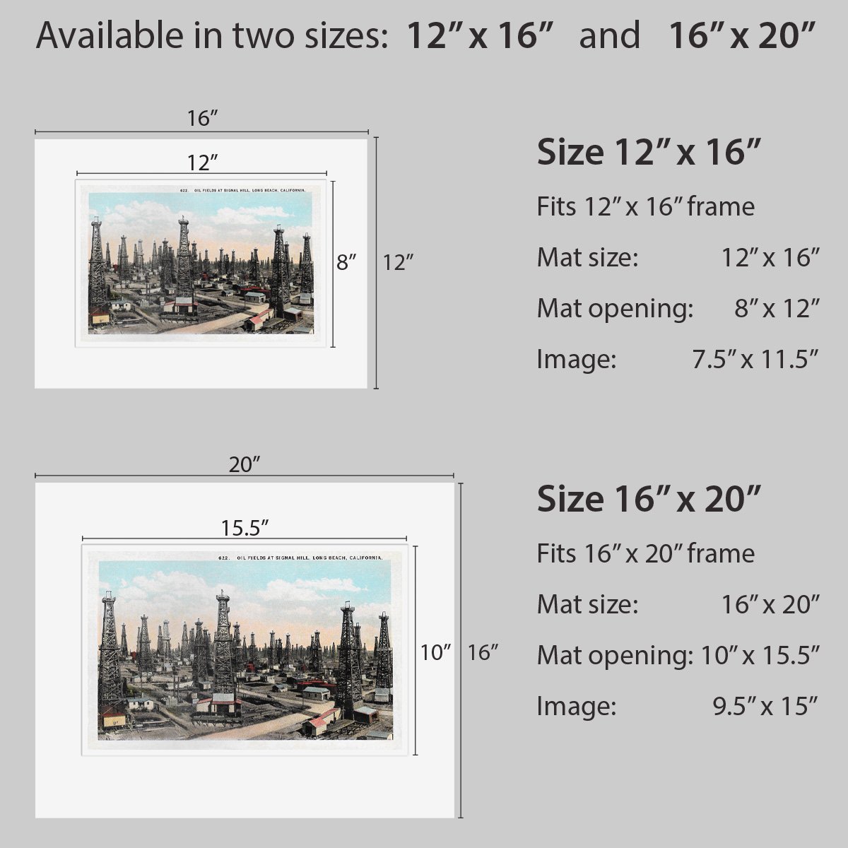Wall Art - Long Beach Oil Fields at Signal Hill