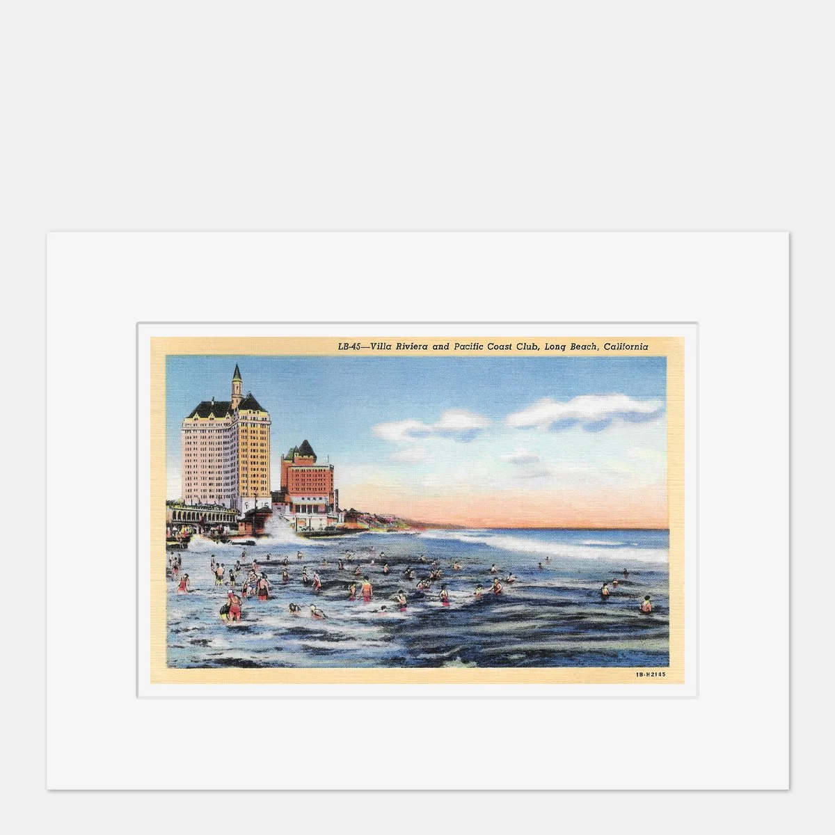 Wall Art - Long Beach Villa Riviera and Pacific Coast Club - 1941