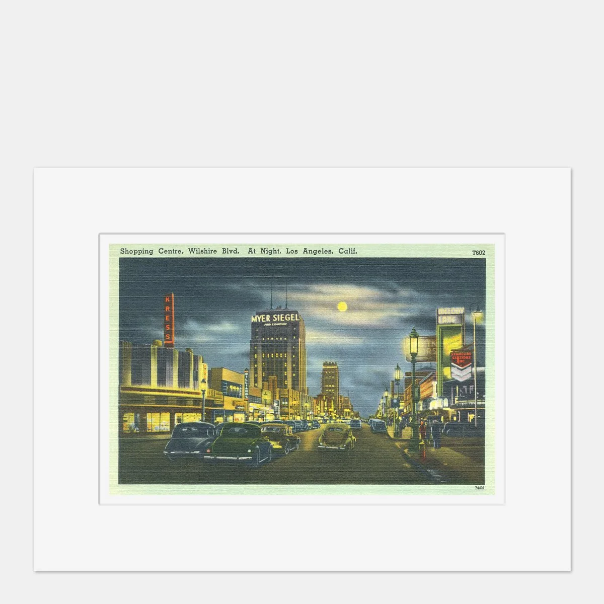 Wall Art - Miracle Mile, Los Angeles - 1940s