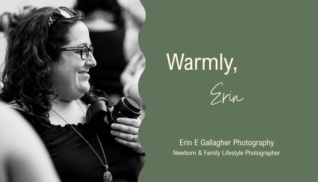 Picture of Erin E Gallagher from Erin E Gallagher Photography, a newborn and family lifestyle photographer serving Richmond, Charlottesville, and Central Virginia