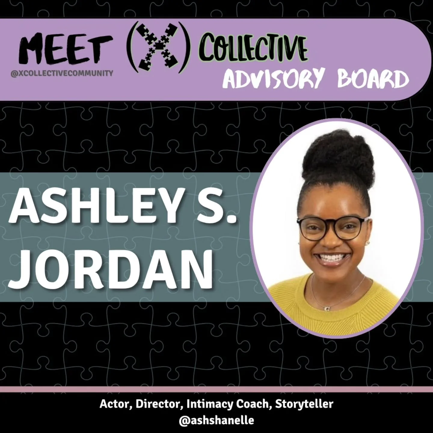 Meet our Advisory Board Member, Ashley S. Jordan (@ashshanelle)!

Ashley is honored to join and continue the work of (X) Collective, recognizing that we can only advance through a Sankofa mentality, reaching back to honor history, community, and ance