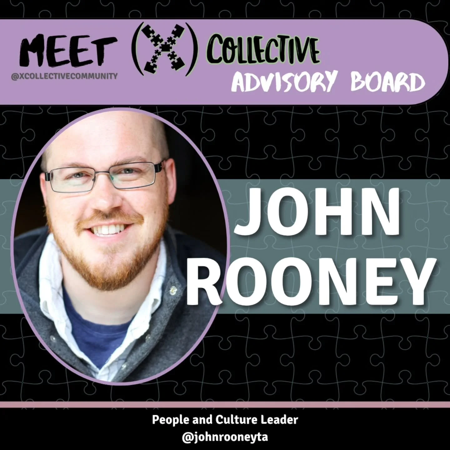 Meet our Advisory Board Member, John Rooney (@johnrooneyta)!

John Rooney (they/he) is currently the Associate Director of People and Culture at Chicago Humanities. They have spent over 15 years as a facilitator, project manager, educator, and artist
