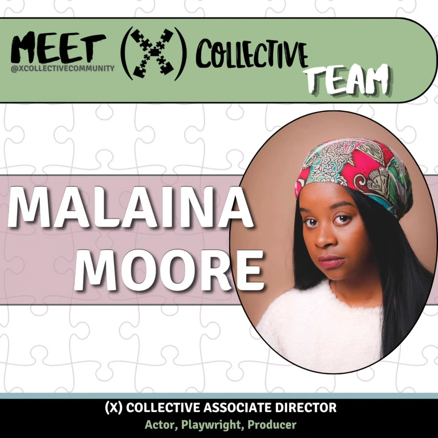 Meet our Associate Director, Malaina Moore (@somlainab_)!

Malaina Moore (she/her) is a Milwaukee-based actress, playwright &amp; producer. Upon graduating from Marquette University with a BA in Theatre Arts and a minor in Social Welfare and Justice,