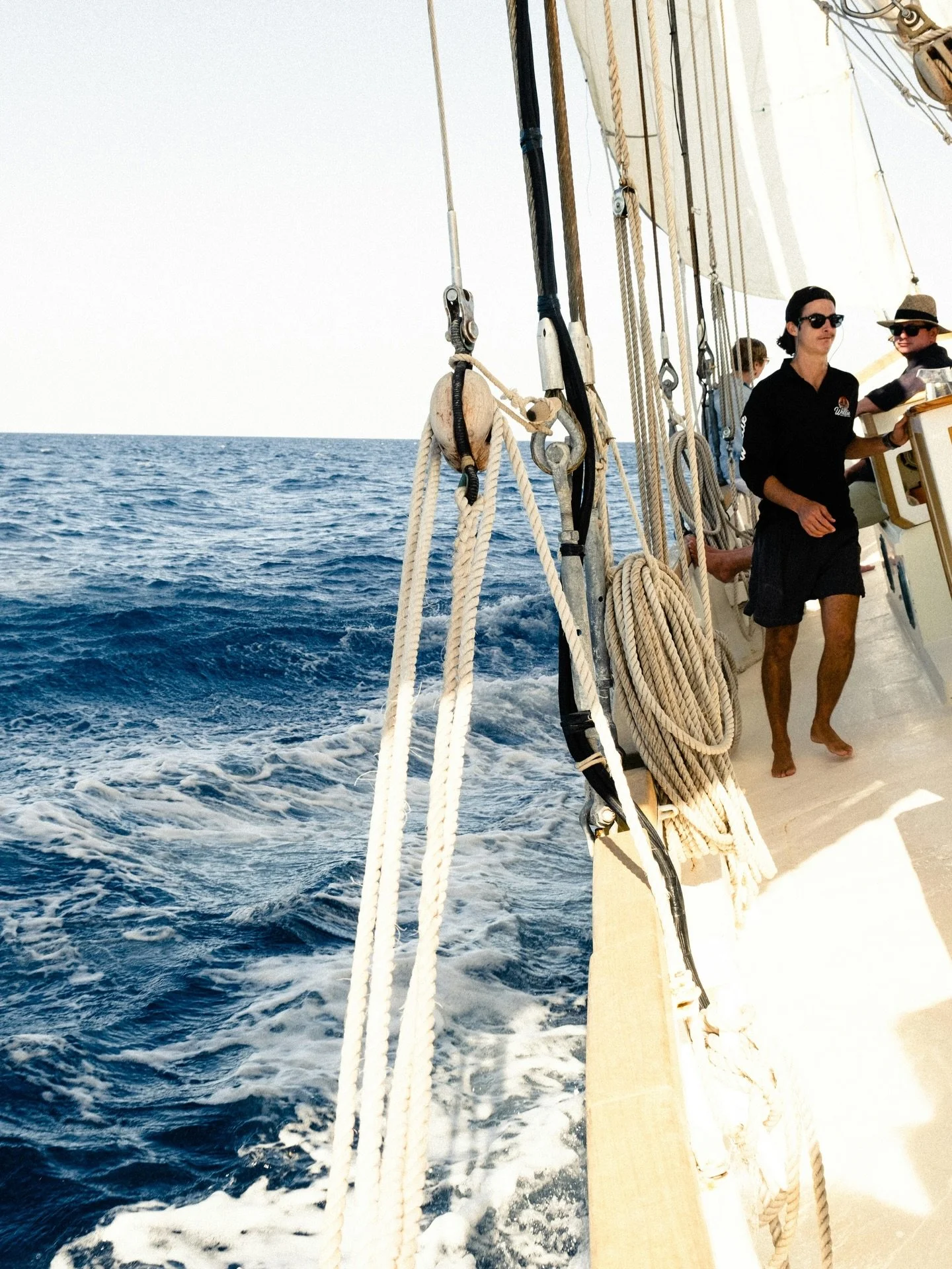 Yachties in December be like&hellip;

Boat&rsquo;s heeling at 30 degrees, guest lunch is sliding across the table, and somehow you&rsquo;re still walking like it&rsquo;s a perfectly normal Tuesday.

Storm? Swell? Chaos?
Still walking strong, still sh
