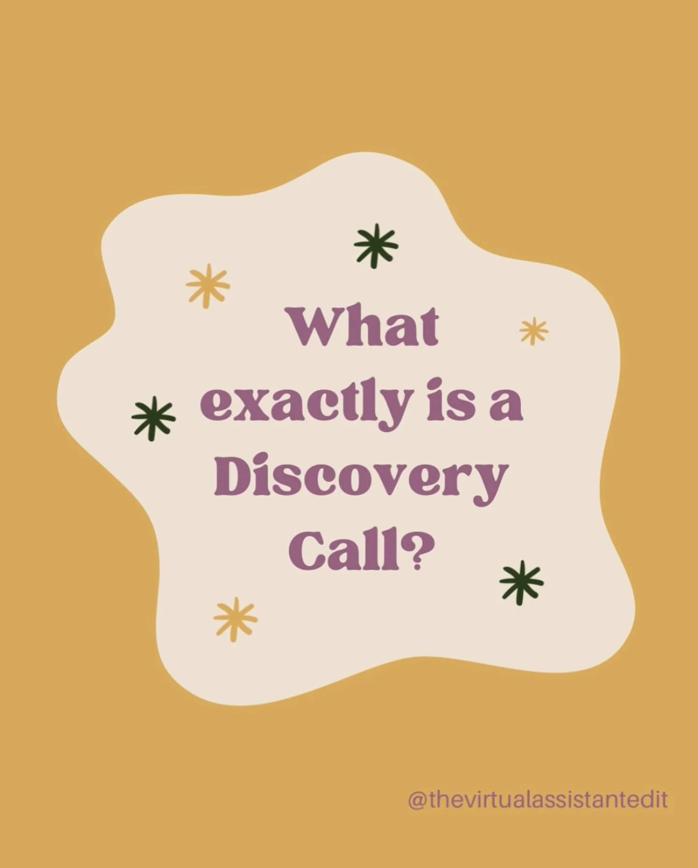 What exactly is a Discovery Call? ☎️

A Discovery Call is the first formal conversation we will have! We will get to know each other, review your needs and goals as a business owner, and this is also when expectations will be set. 

I will learn more