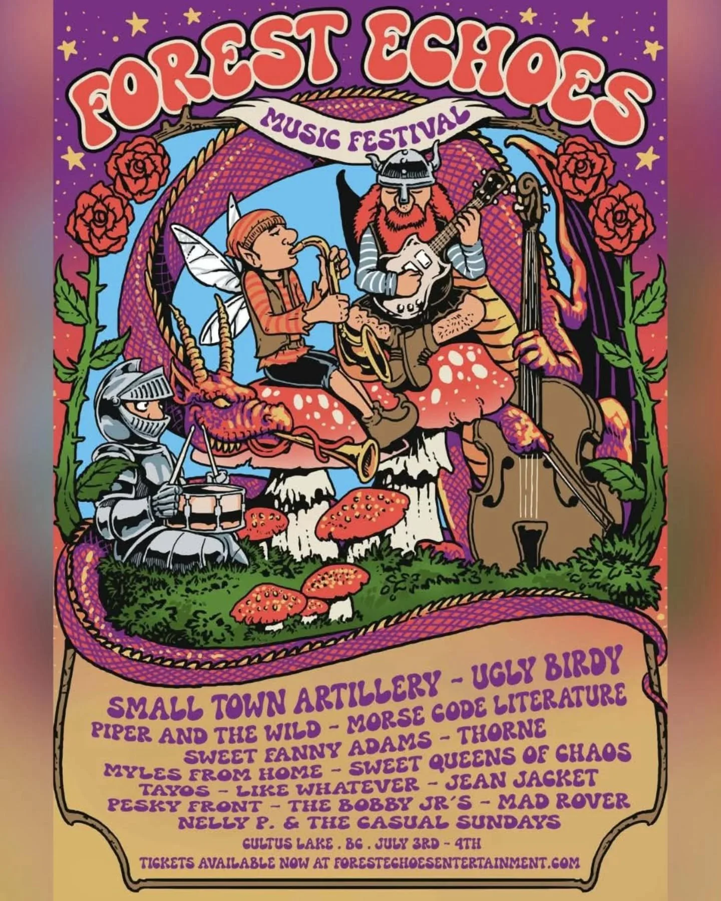 Hey friends! We're so stoked to be part of @forestechoesentertainment 🌲‼️

Early bird passes are on now, and only until the end of the month! Get your passes now before March 31st so that you can come see this wicked lineup for cheeeeeaaaap 🐥