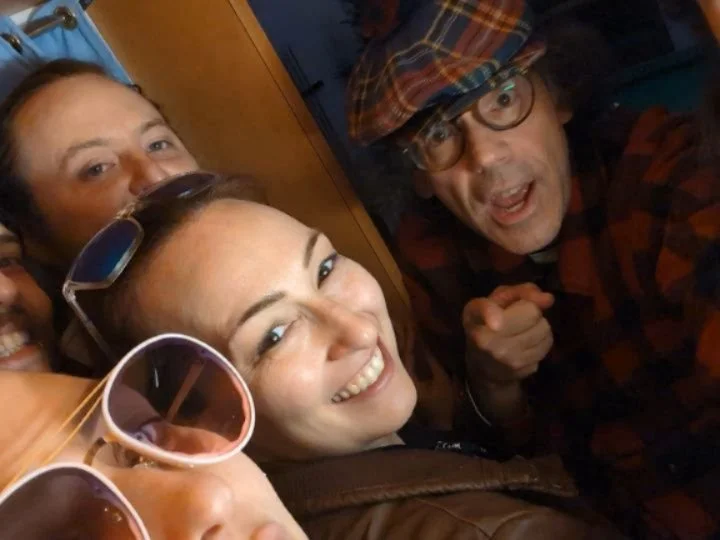 Um... we met @nardwuar 🫢
He was so kind and had at least one of us fangirling hard haha
Huge thanks to him for making this special moment with us and for all the cool shit he does! 

The show at @theamericanvancouver was out of this world and this p