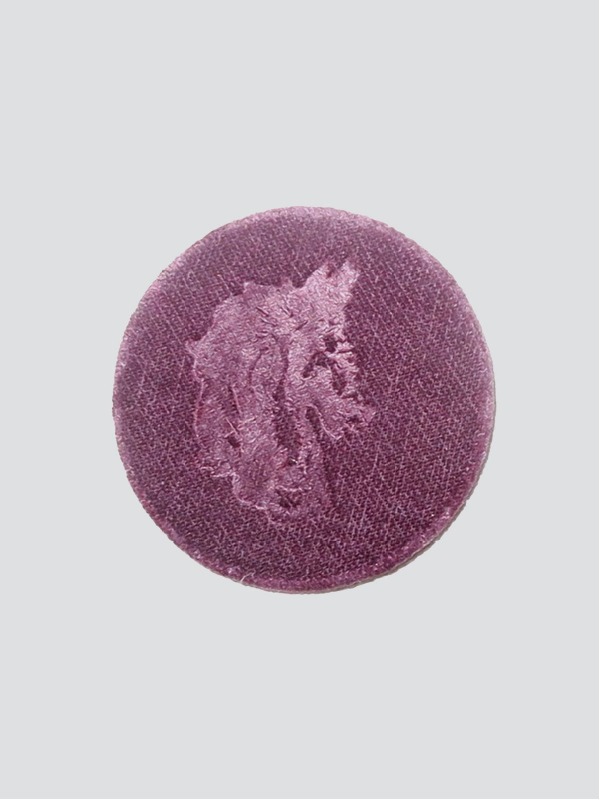 Velvet Horse Head Button
