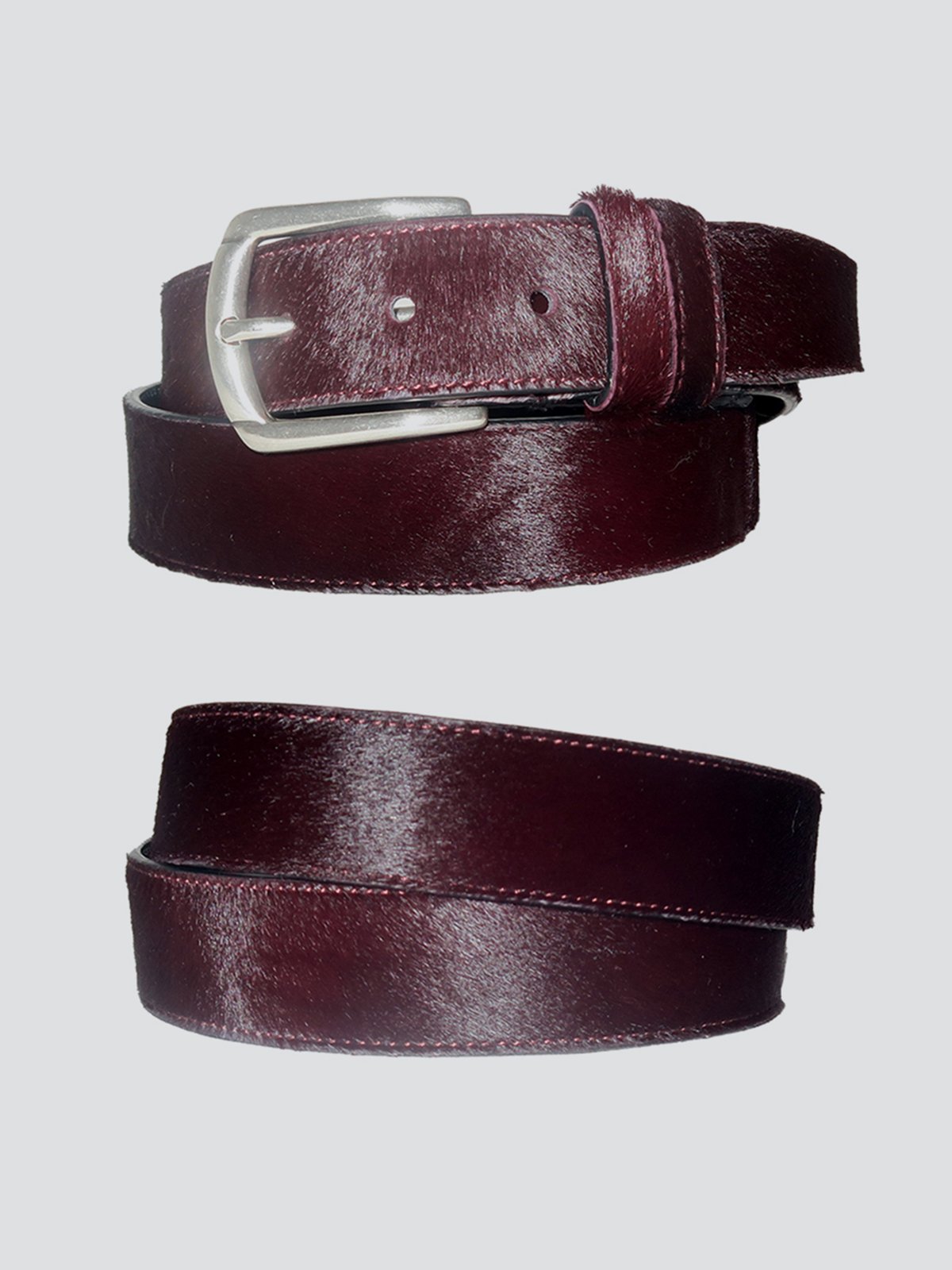 Cherry-Funk Pony Hair Belt
