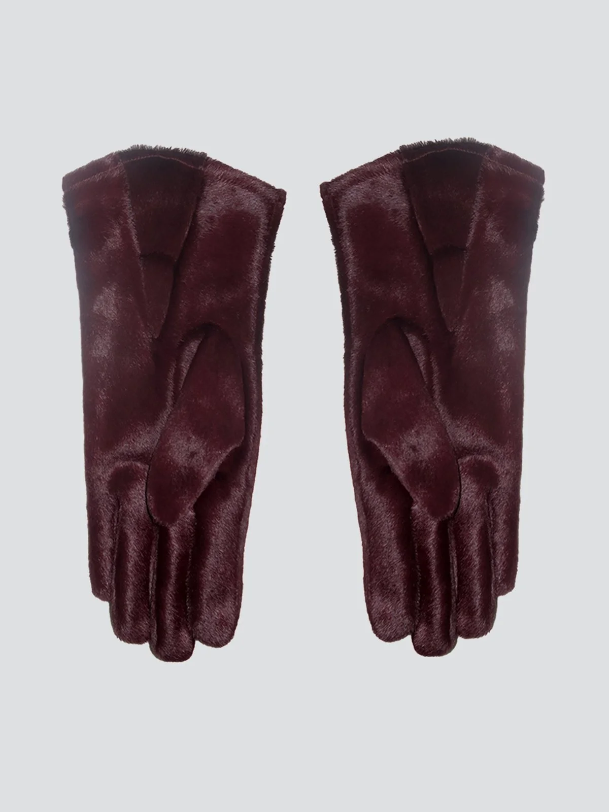 Cherry-Funk Pony Hair Gauntlet Gloves