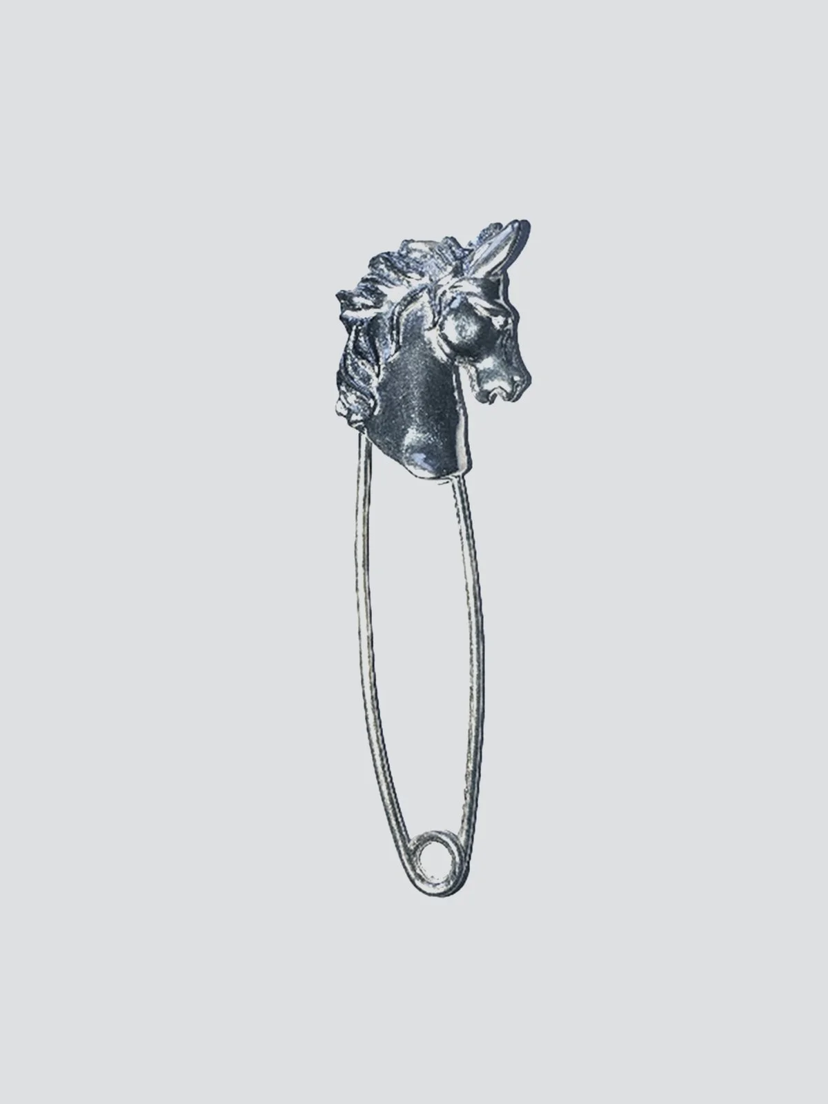 Horse Head Safety Pin